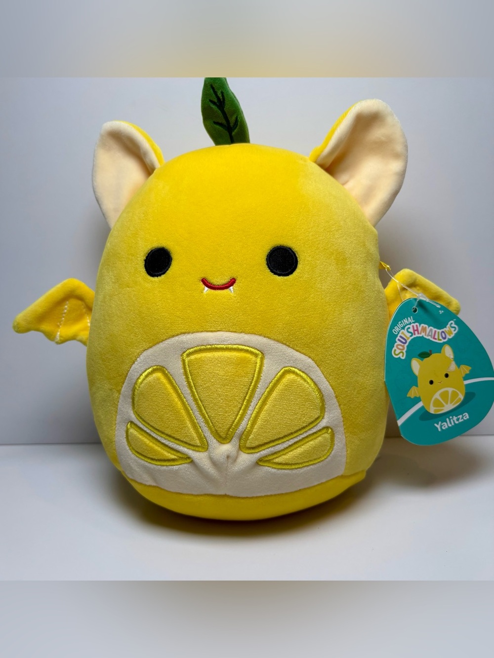 Squishmallows Yalitza the Lemon Bat 8" NWT Food Hybrid Crossover